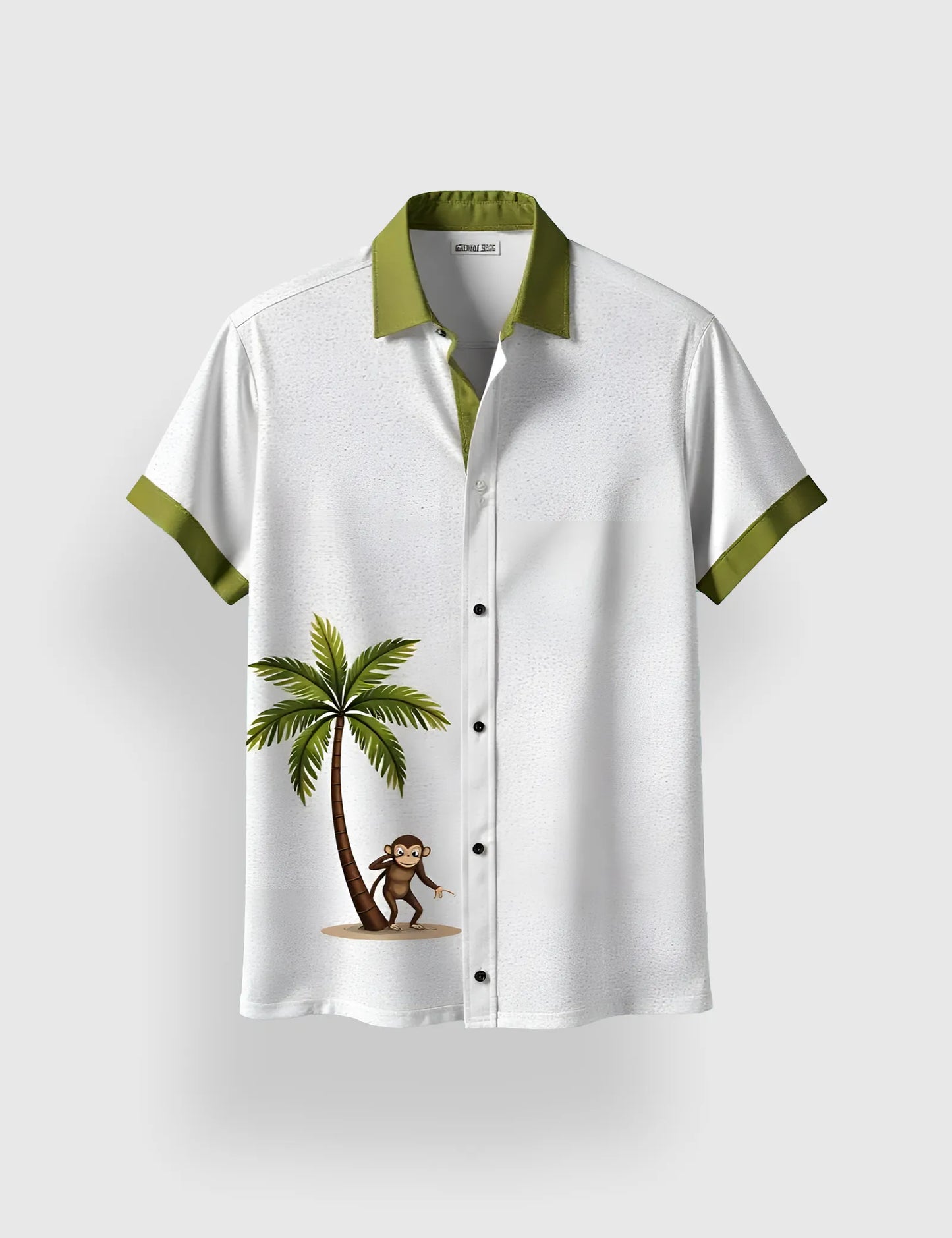 Green Tree Men's Half Sleeves Printed Shirt Exclusive