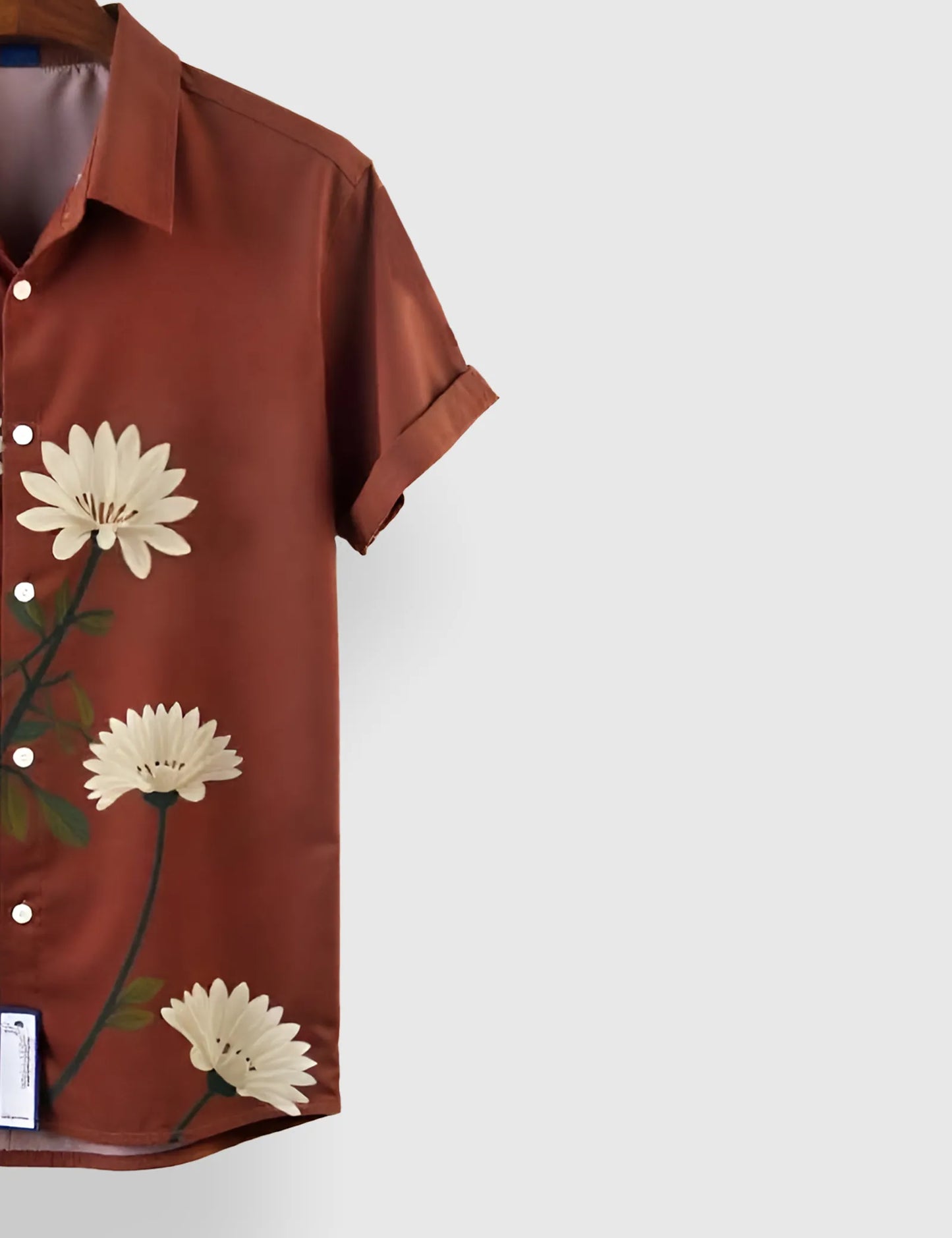 Maroon Lily Men's Half Sleeves Printed Shirt Exclusive