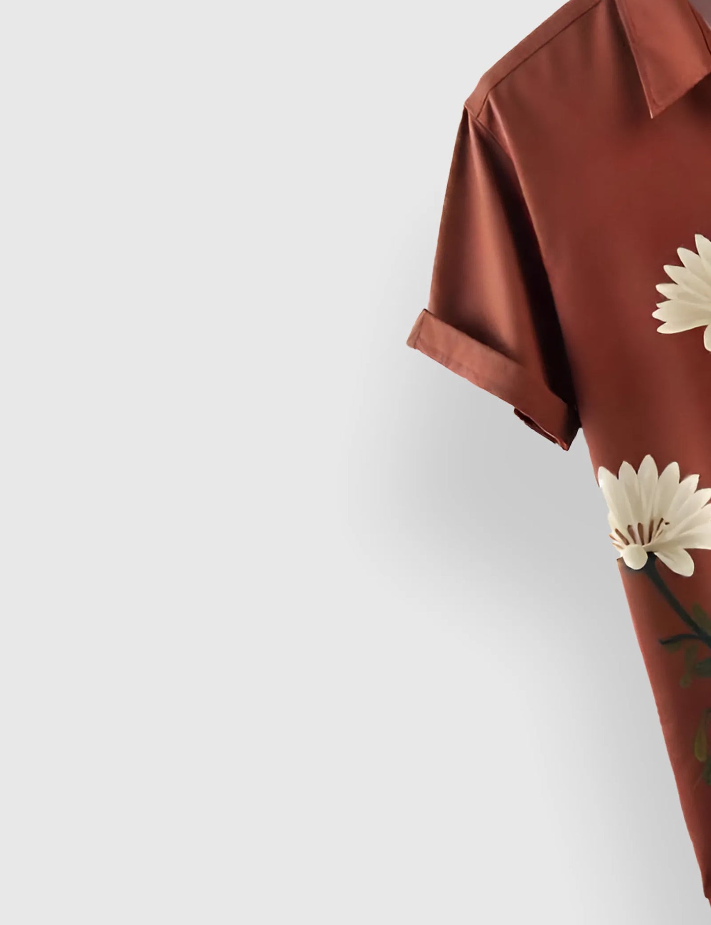 Maroon Lily Men's Half Sleeves Printed Shirt Exclusive