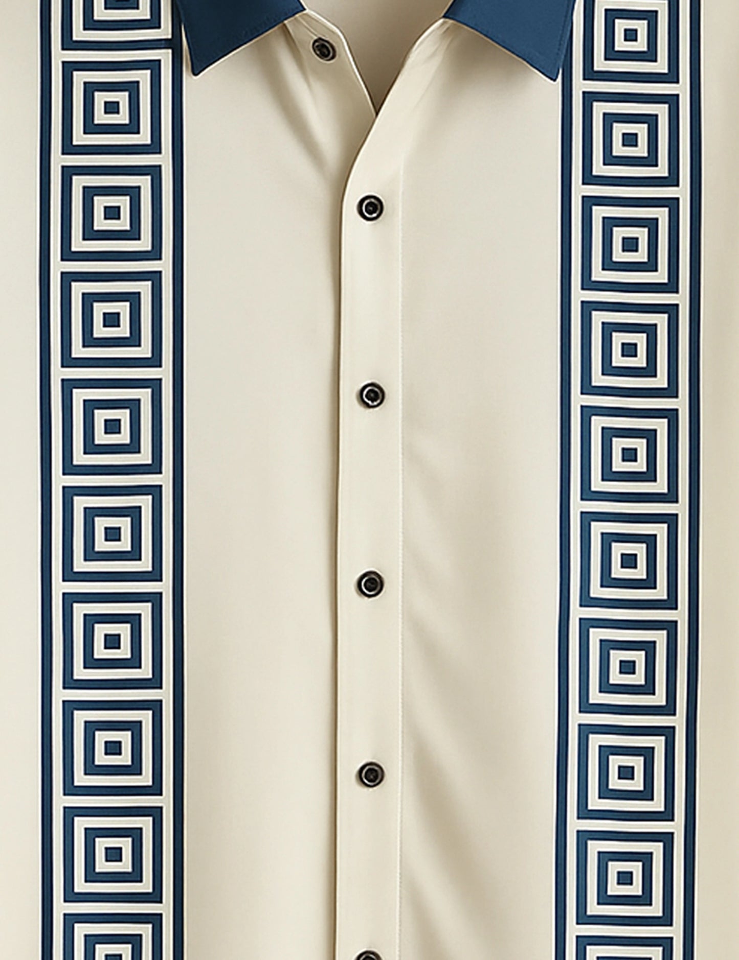 Blue And White Stripped Designer Men's Half Sleeves Printed Shirt Exclusive