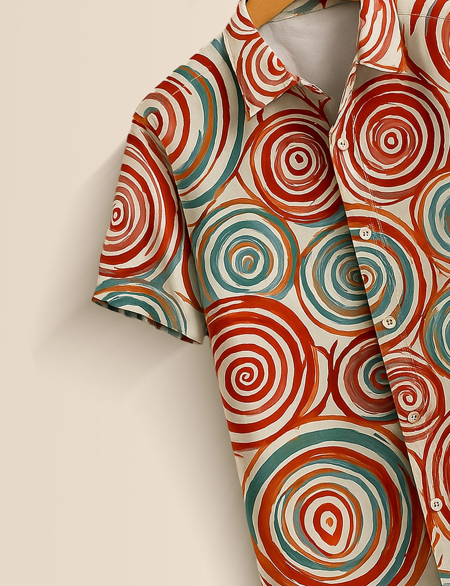 Mlti Round Mandala Men's Half Sleeves Printed Shirt Exclusive