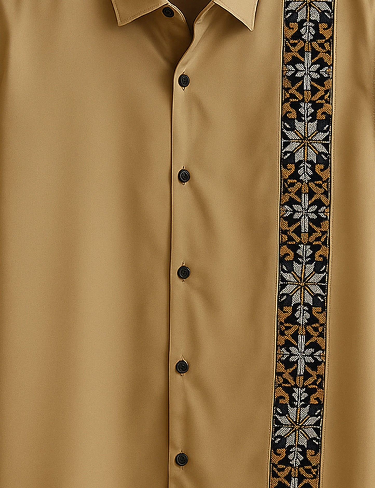 Peach Straight Line Men's Half Sleeves Printed Shirt Exclusive