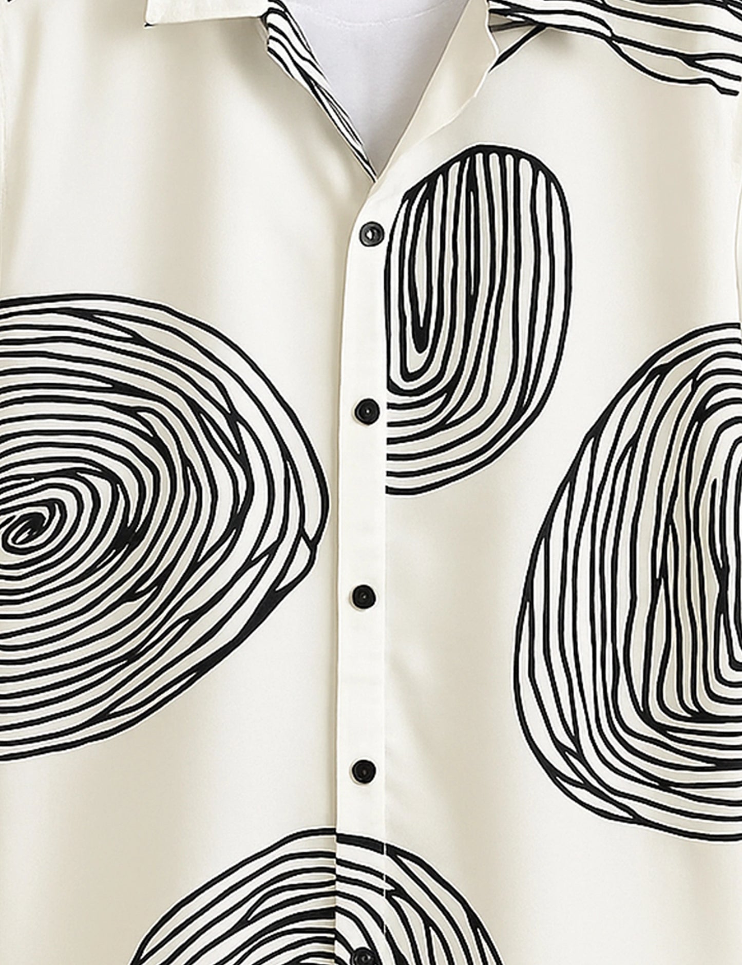 White Mandala Men's Half Sleeves Printed Shirt Exclusive