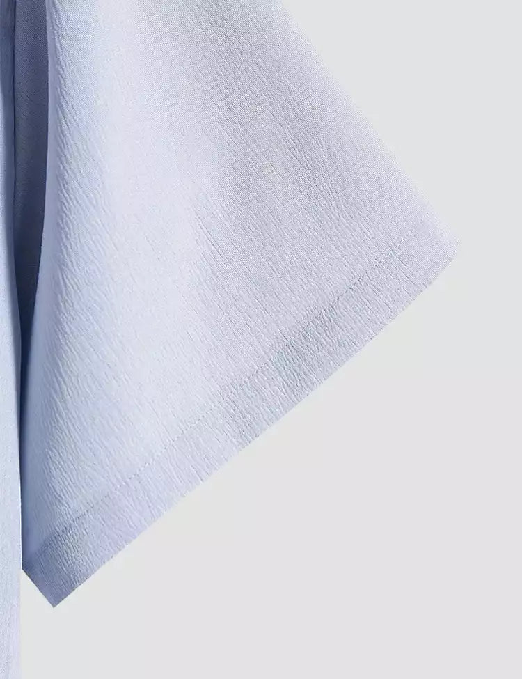 light_blue color Mens Half Sleeves Shirt Exclusive Material Best Fitting Cotton Corn