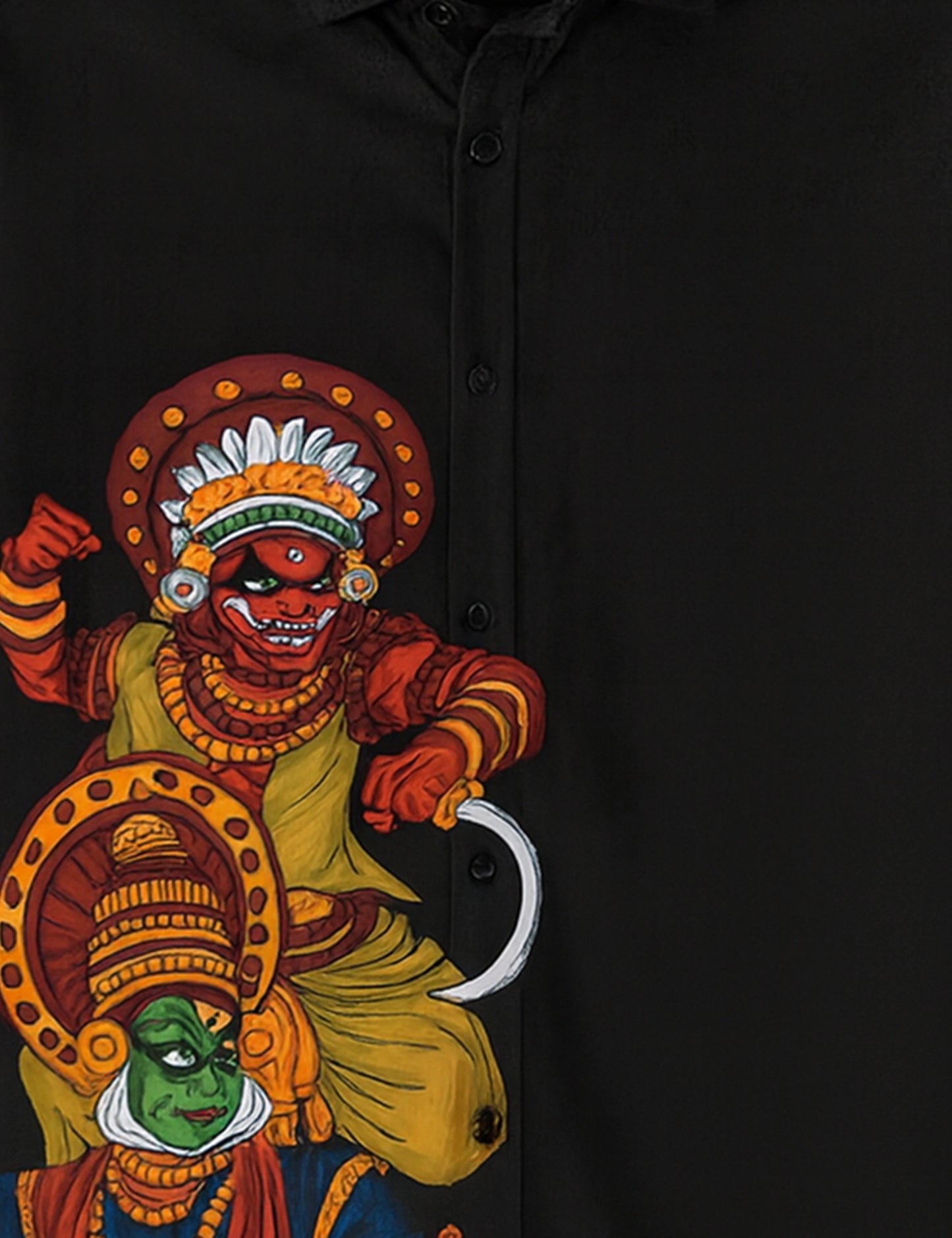 Kathakali Printed GenZ Vibe Premium Fancy Shirt – Trendy, Aesthetic & Street-Style Ready