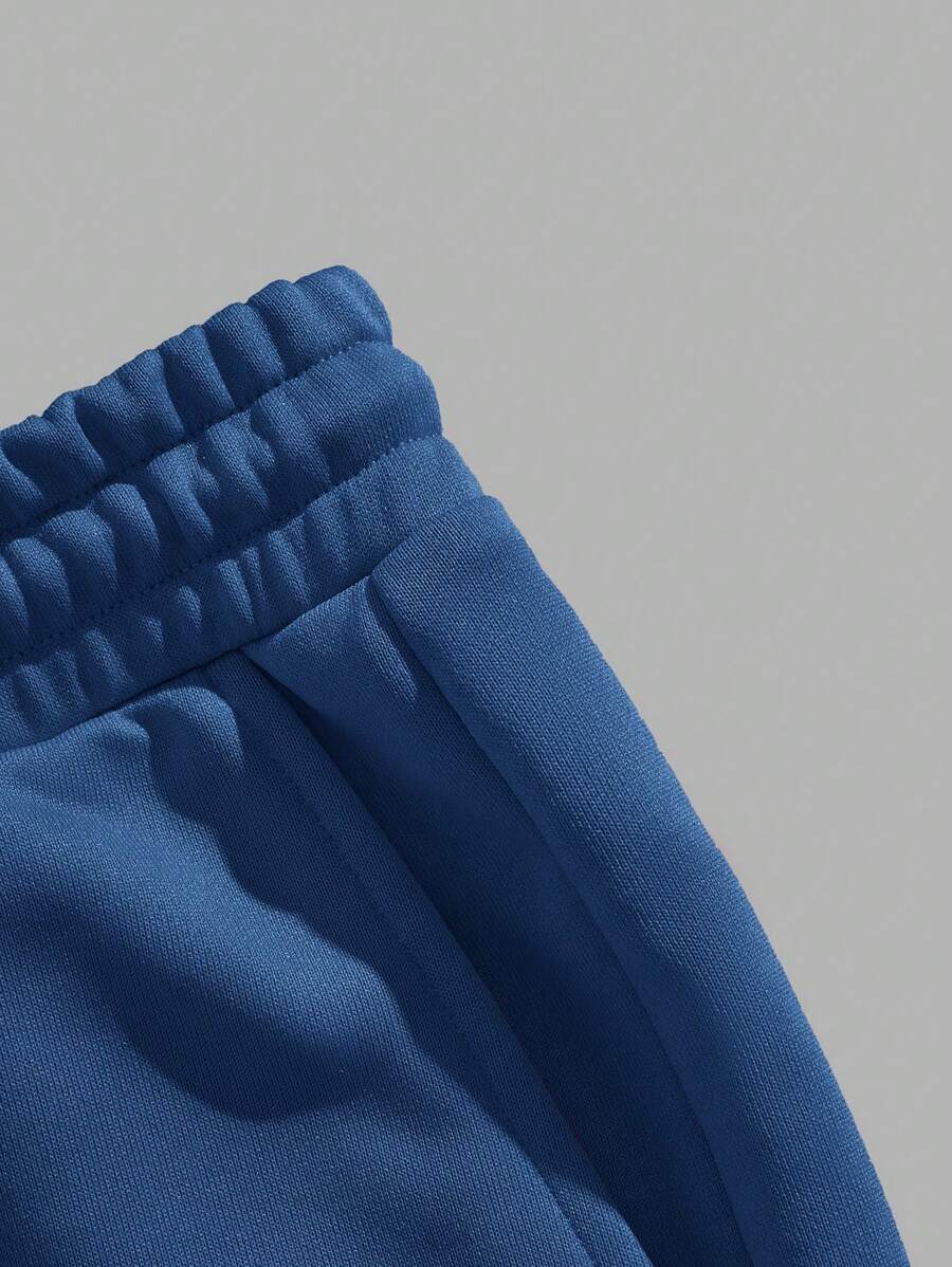 White and Blue Solid Design Mens Half Sleeves Cords Cotton Material