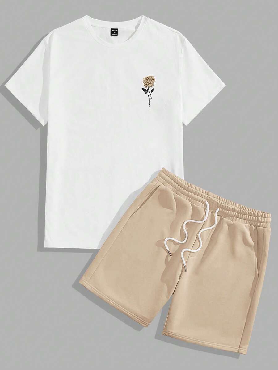 White and Cream Solid Design Mens Half Sleeves Cords Cotton Material
