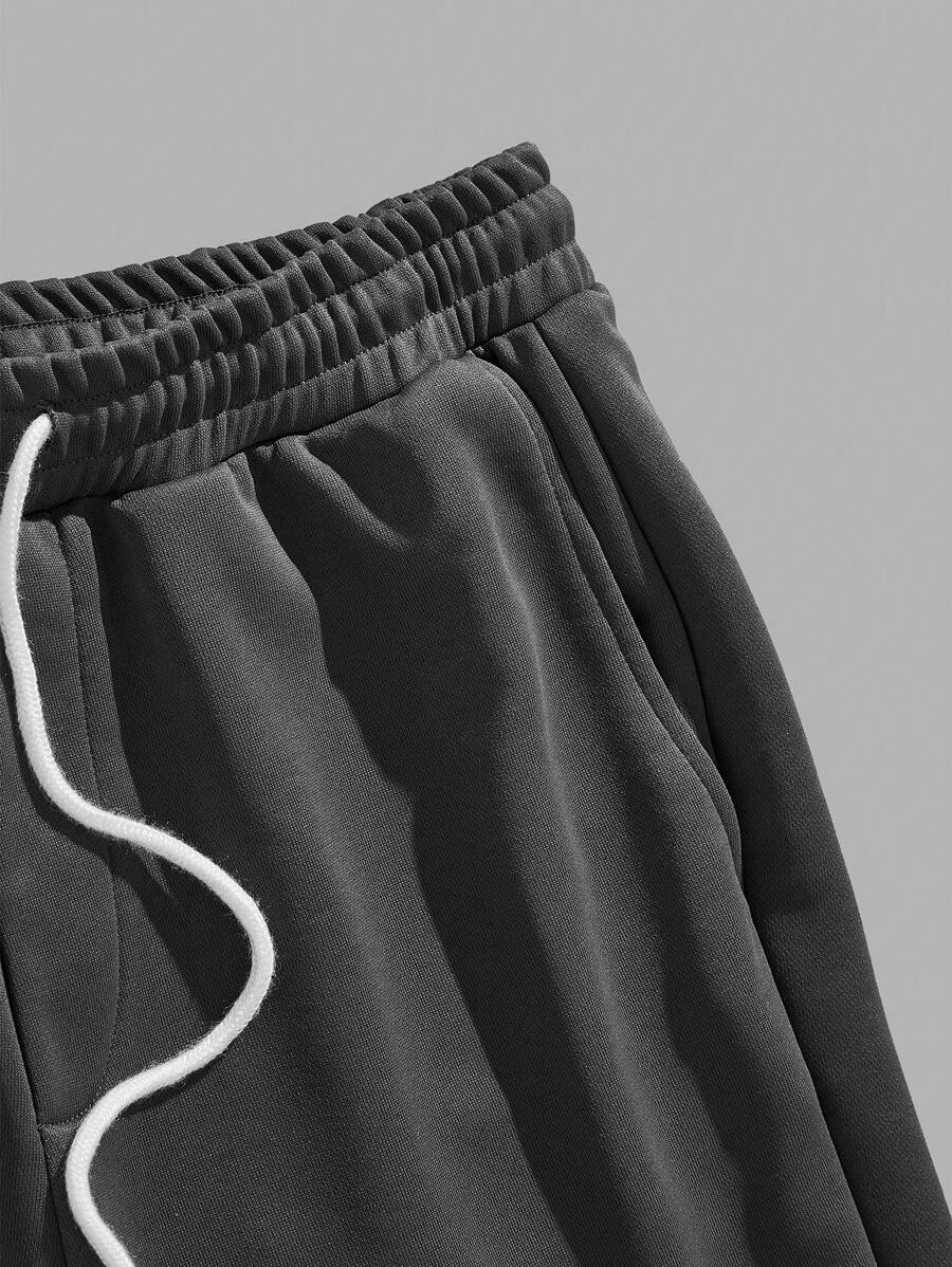 White and Gray Solid Design Mens Half Sleeves Cords Cotton Material