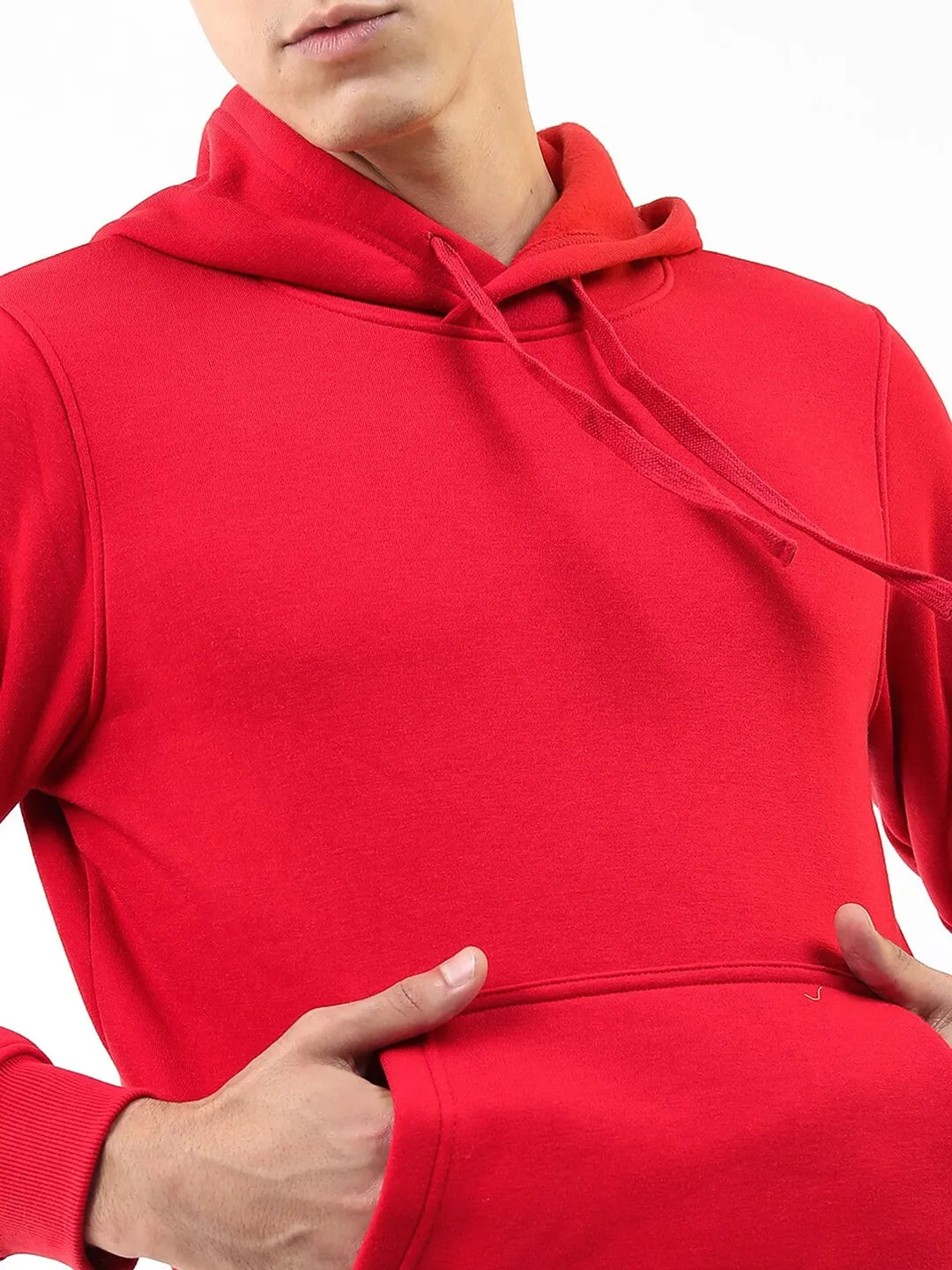 Red color hoodie hotsell