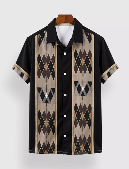 Black Arrow Designer Men's Half Sleeves Printed Shirt Exclusive