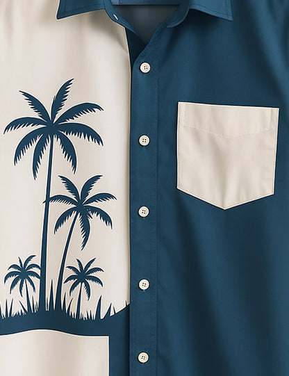Blue Coconut Designer Men's Half Sleeves Printed Shirt Exclusive