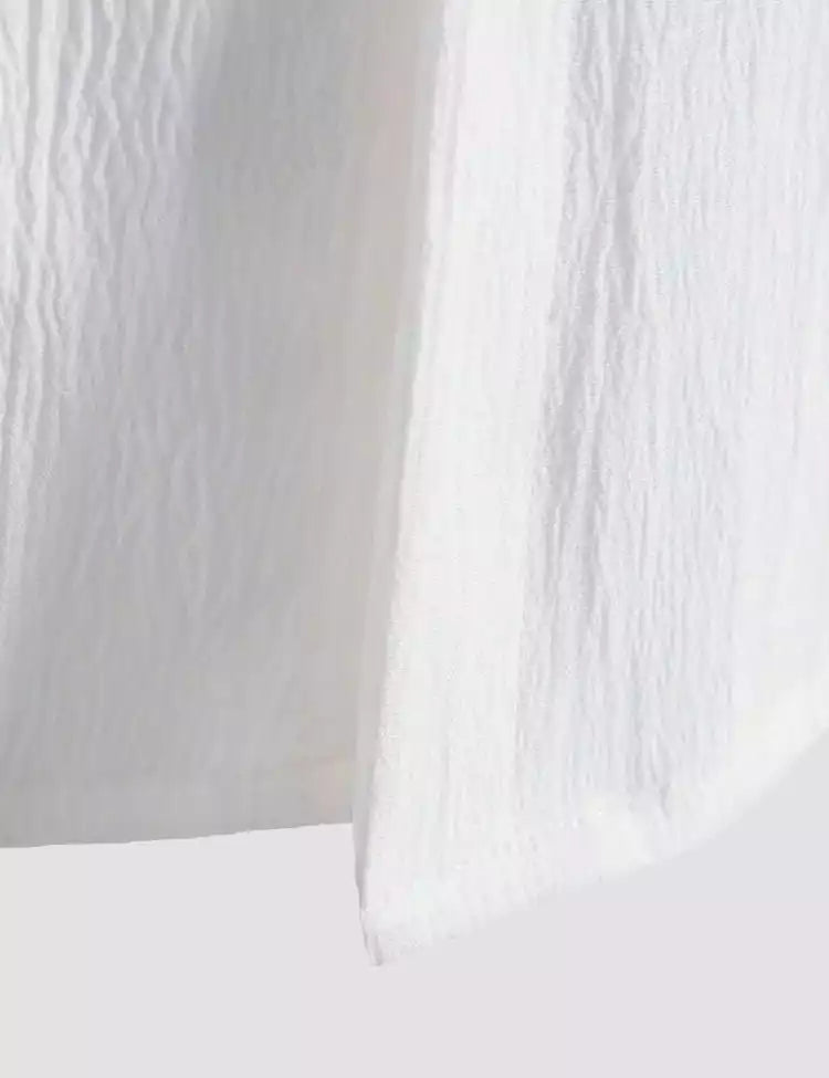 white color Mens Half Sleeves Shirt Exclusive Material Best Fitting Cotton Corn