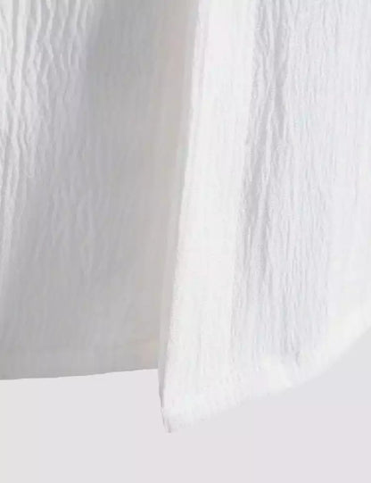 white color Mens Half Sleeves Shirt Exclusive Material Best Fitting Cotton Corn