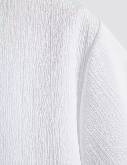 white color Mens Half Sleeves Shirt Exclusive Material Best Fitting Cotton Corn