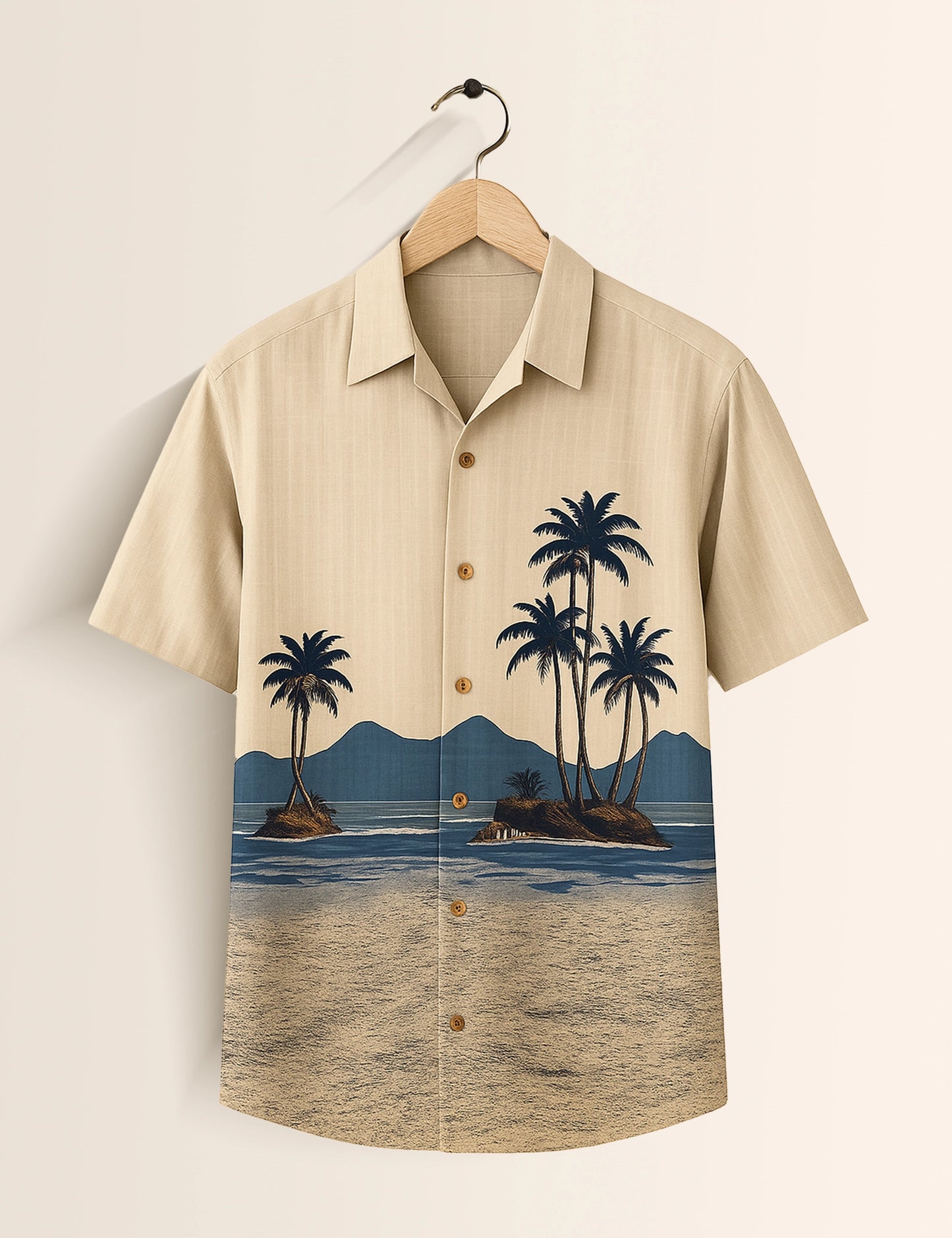 Beach Printed GenZ Vibe Premium Fancy Shirt – Trendy, Aesthetic & Street-Style Ready