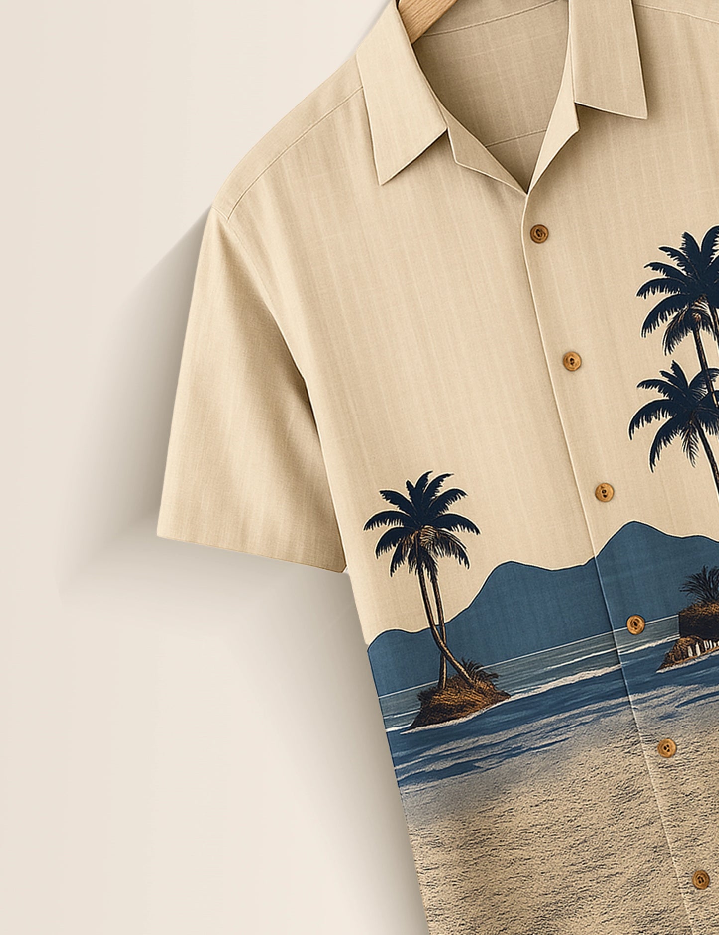 Beach Printed GenZ Vibe Premium Fancy Shirt – Trendy, Aesthetic & Street-Style Ready