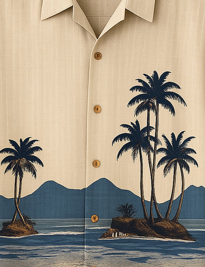 Beach Printed GenZ Vibe Premium Fancy Shirt – Trendy, Aesthetic & Street-Style Ready