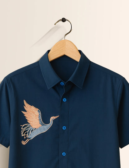 Bird Printed GenZ Vibe Premium Fancy Shirt – Trendy, Aesthetic & Street-Style Ready