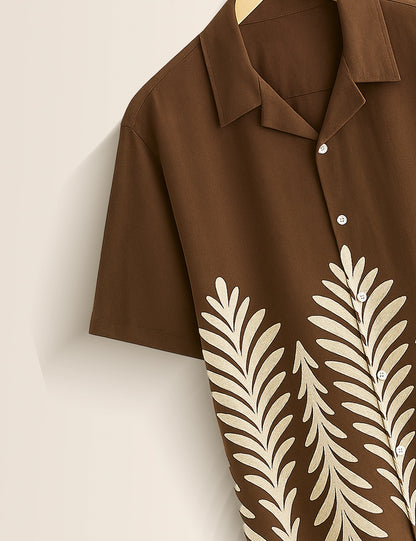 Brown Color GenZ Vibe Premium Fancy Shirt – Trendy, Aesthetic & Street-Style Ready