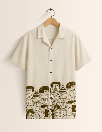Cartoon Printed GenZ Vibe Premium Fancy Shirt – Trendy, Aesthetic & Street-Style Ready