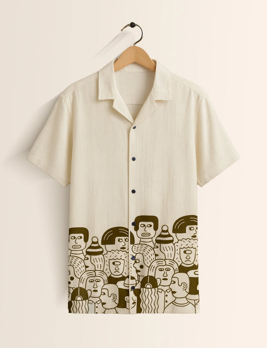 Cartoon Printed GenZ Vibe Premium Fancy Shirt – Trendy, Aesthetic & Street-Style Ready