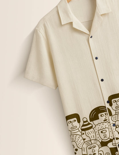 Cartoon Printed GenZ Vibe Premium Fancy Shirt – Trendy, Aesthetic & Street-Style Ready