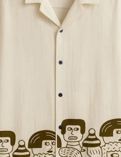 Cartoon Printed GenZ Vibe Premium Fancy Shirt – Trendy, Aesthetic & Street-Style Ready