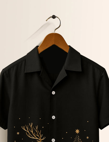 Deer Printed GenZ Vibe Premium Fancy Shirt – Trendy, Aesthetic & Street-Style Ready