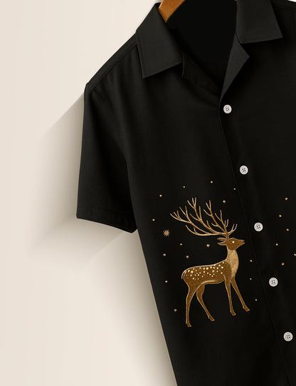 Deer Printed GenZ Vibe Premium Fancy Shirt – Trendy, Aesthetic & Street-Style Ready