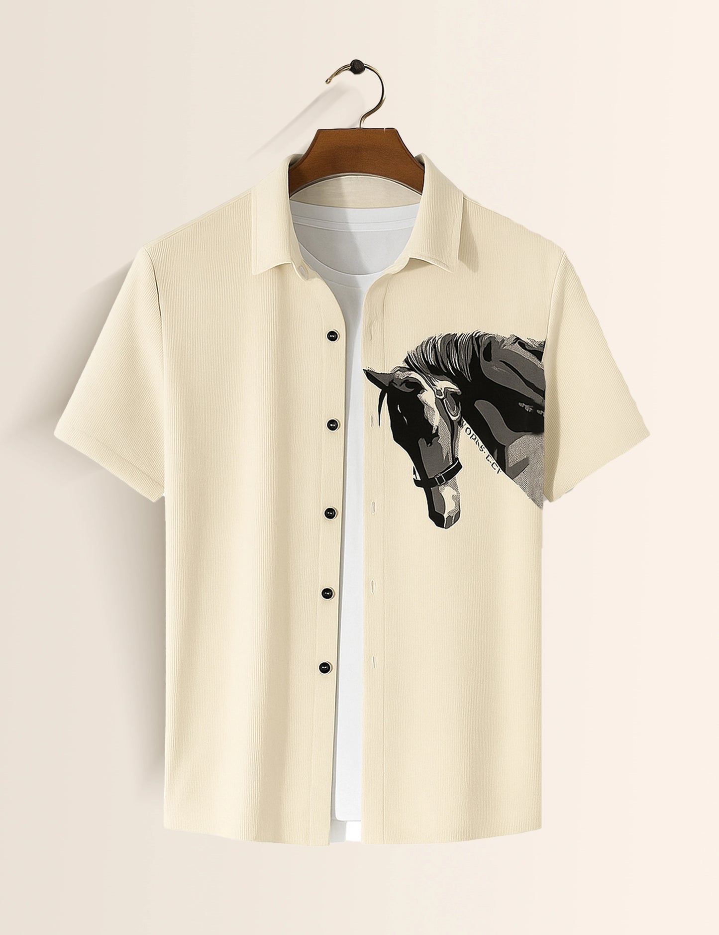 Horse Printed GenZ Vibe Premium Fancy Shirt – Trendy, Aesthetic & Street-Style Ready