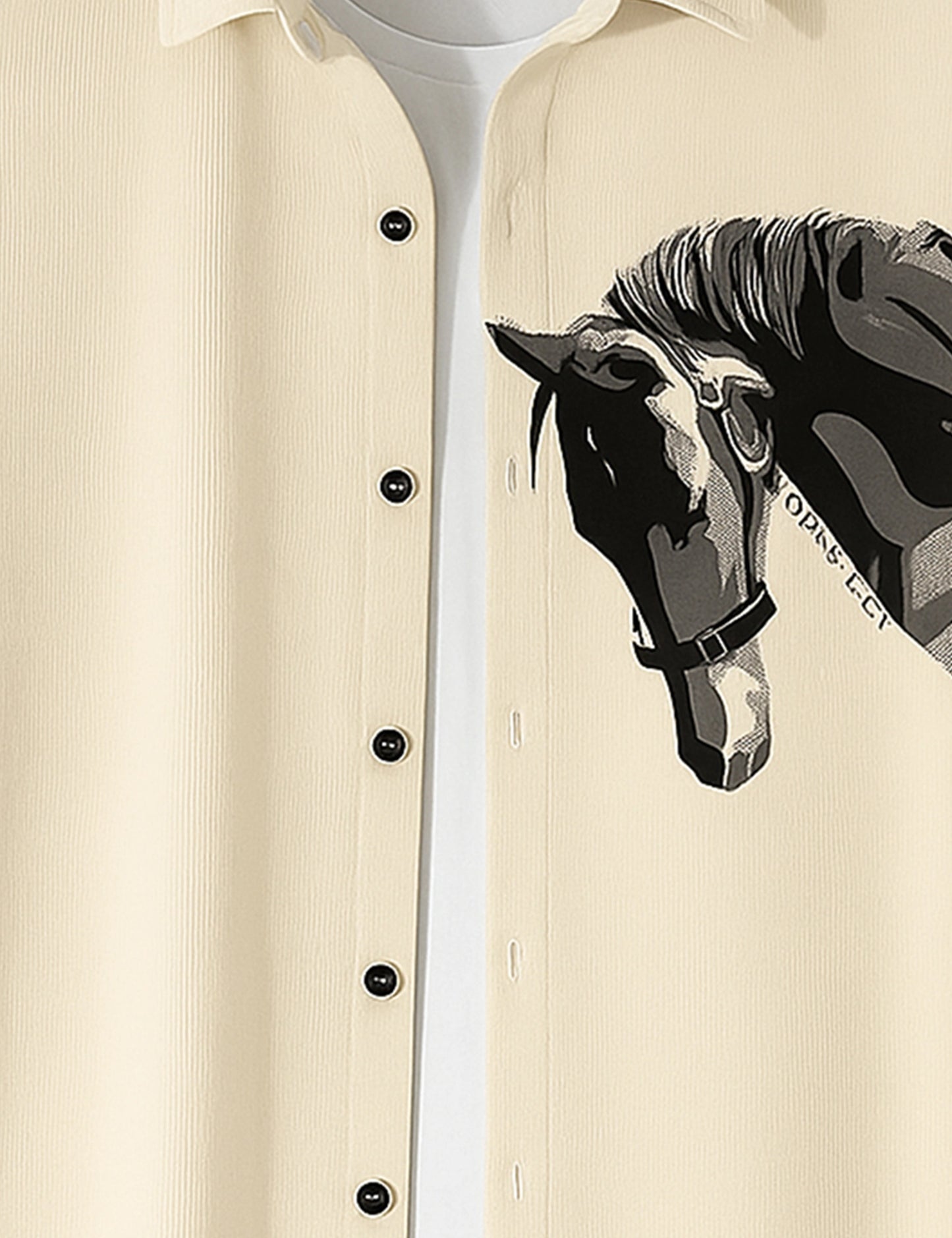 Horse Printed GenZ Vibe Premium Fancy Shirt – Trendy, Aesthetic & Street-Style Ready