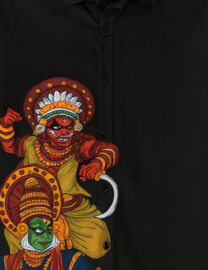 Kathakali Printed GenZ Vibe Premium Fancy Shirt – Trendy, Aesthetic & Street-Style Ready