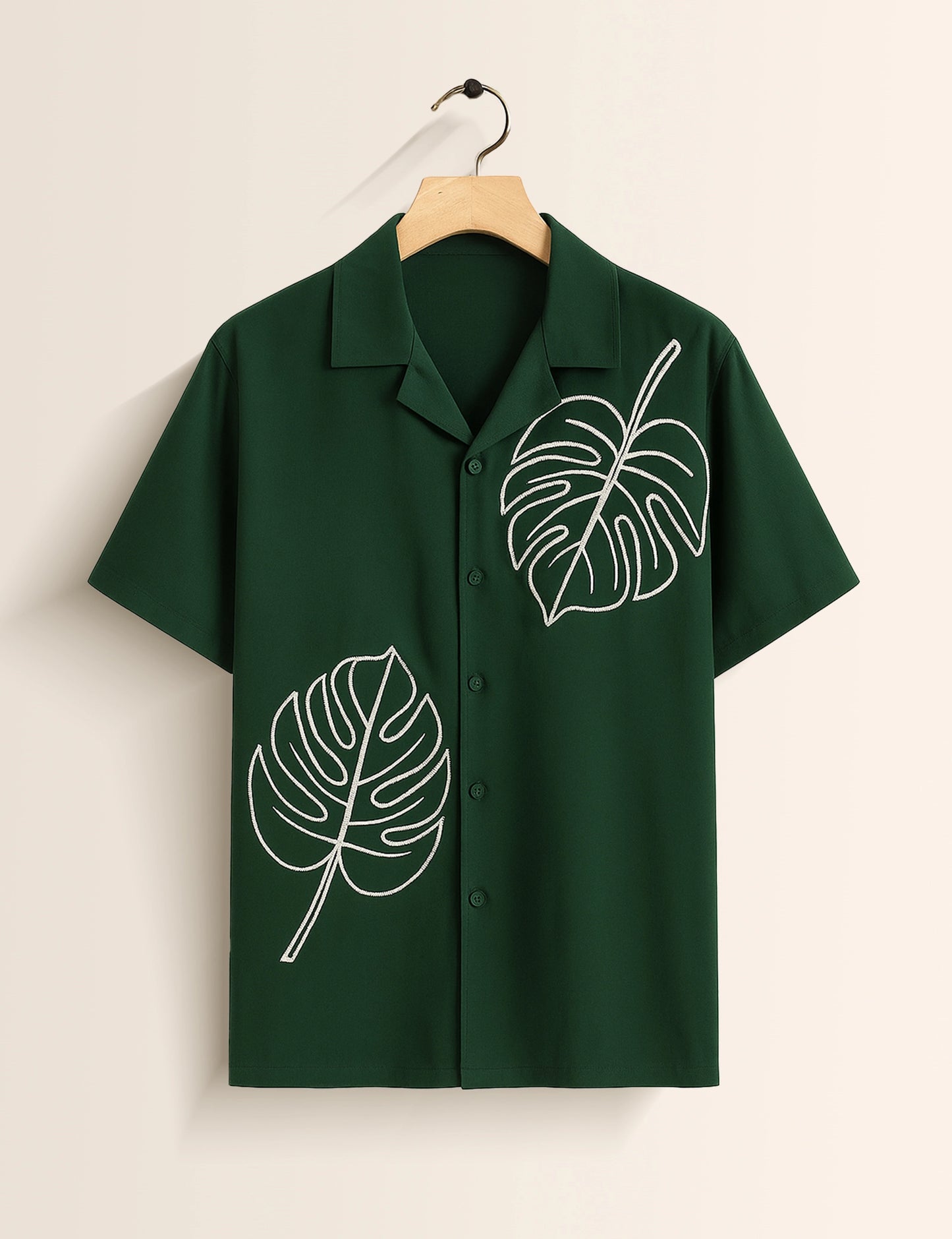 Leaf Printed GenZ Vibe Premium Fancy Shirt – Trendy, Aesthetic & Street-Style Ready