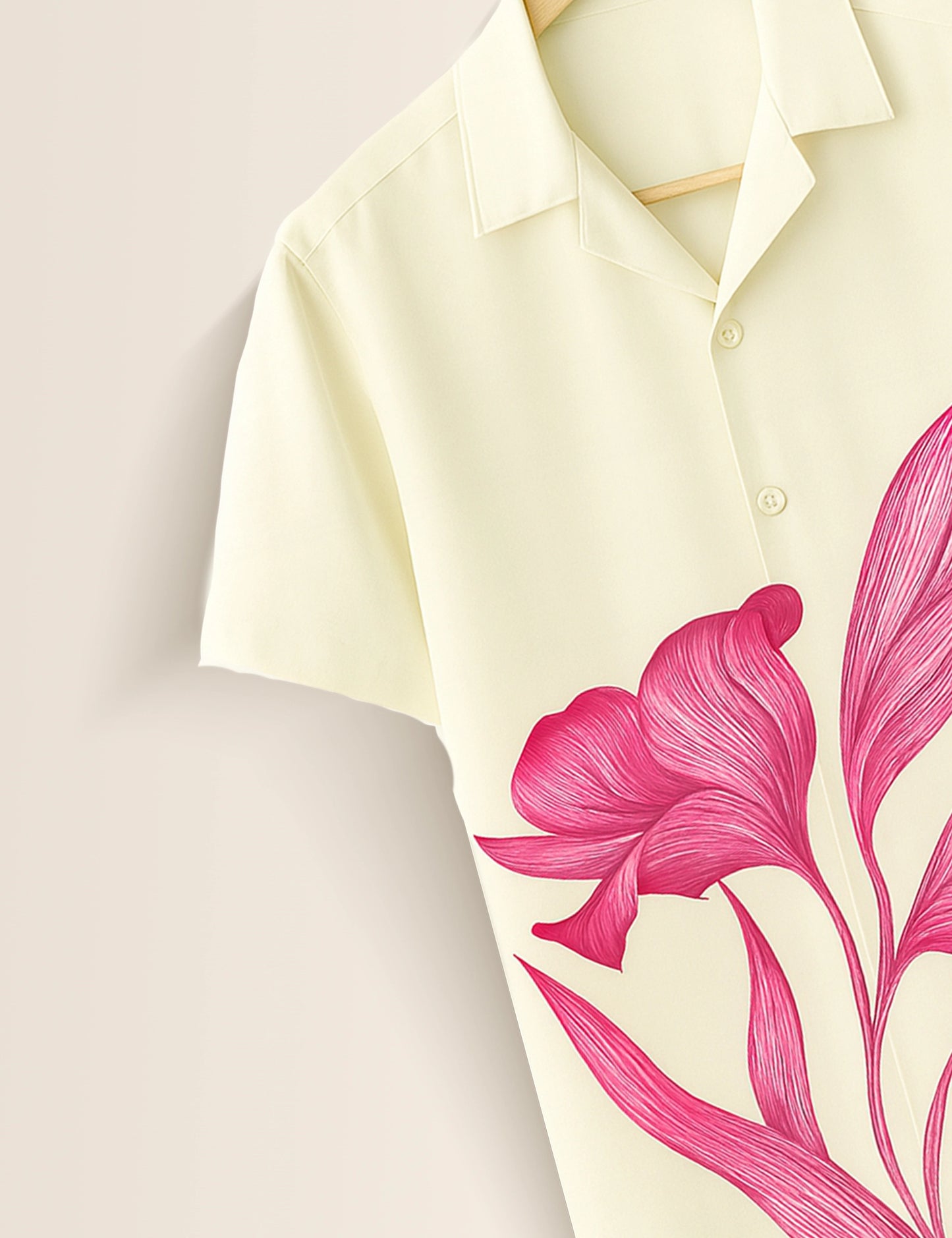 Pink Flower Printed GenZ Vibe Premium Fancy Shirt – Trendy, Aesthetic & Street-Style Ready